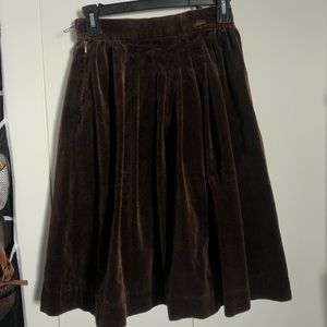 Brown Velvet skirt